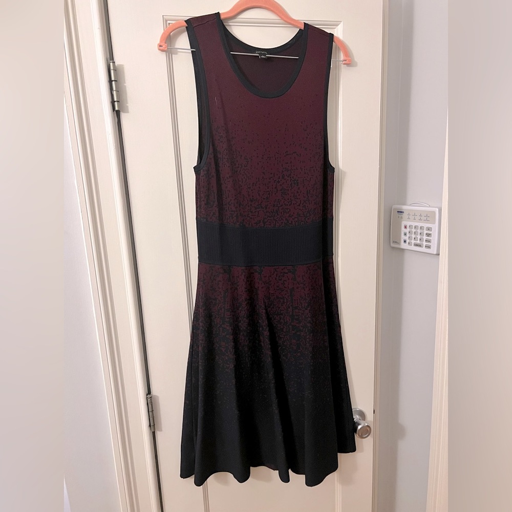 Maroon and navy Ann Taylor dress, size L